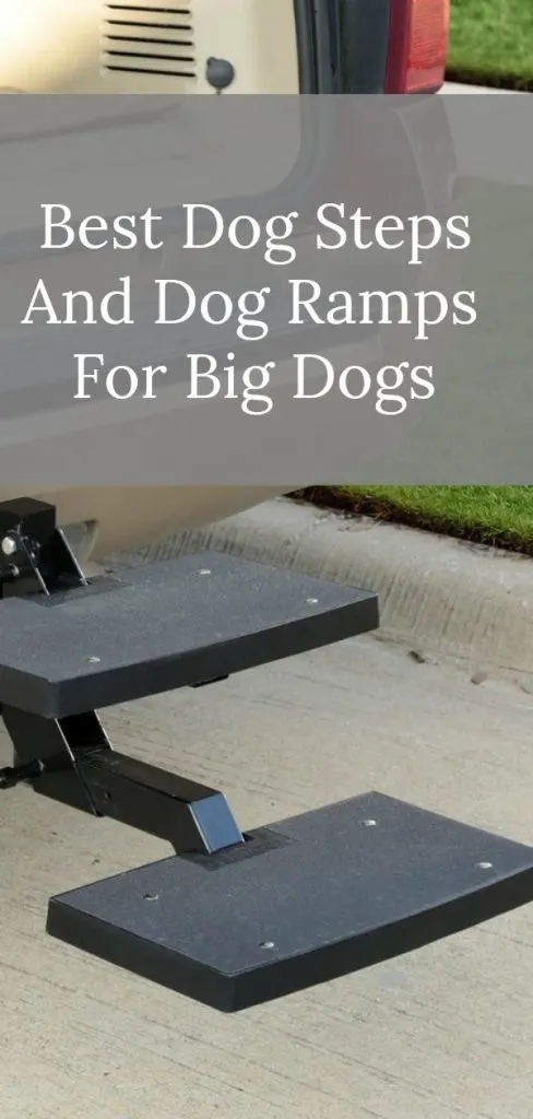 Looking for an easy and safe way to get your big dog in and out of the car? Here's a great list of the best dog steps and dog ramps for big dogs.
