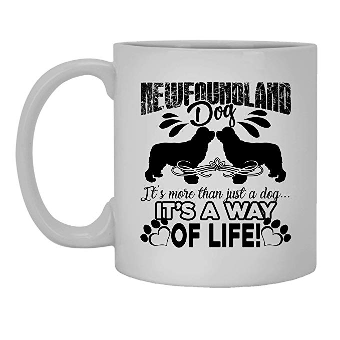 AD-NF3lymMG Newfoundland Dog 'Love You Mum' Coffee/Tea Mug Christmas Stocking F