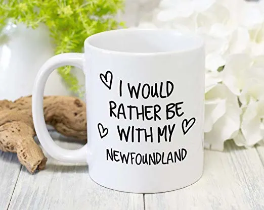 AD-NF3lymMG Newfoundland Dog 'Love You Mum' Coffee/Tea Mug Christmas Stocking F