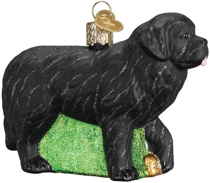 I Can Explain!' Chocolate Newfoundland Dog Porcelain Ornament Pet Gift 'Santa. 