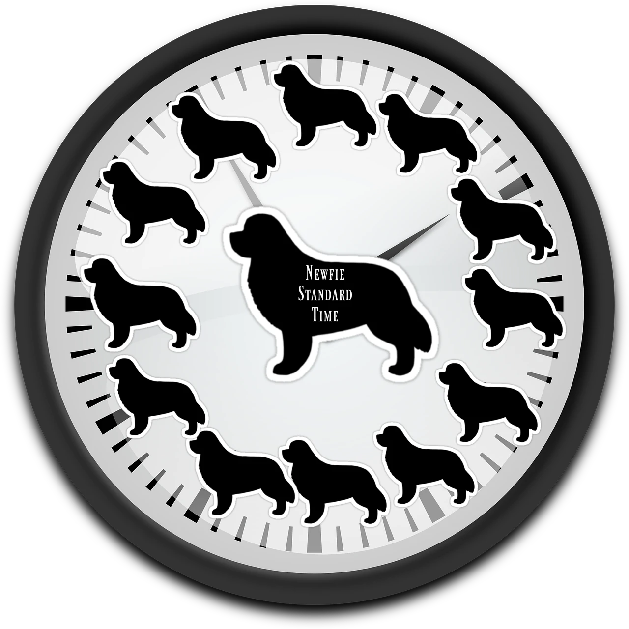 newfoundland dog clock