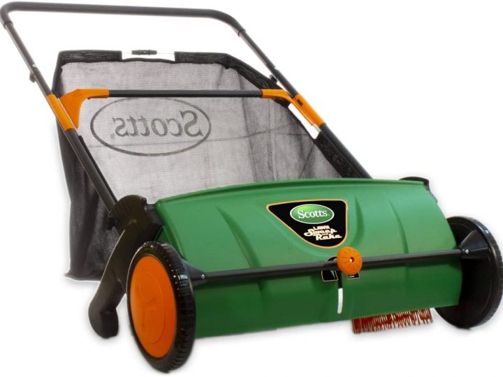 lawn sweeper to pick up acorns and sticks in yard