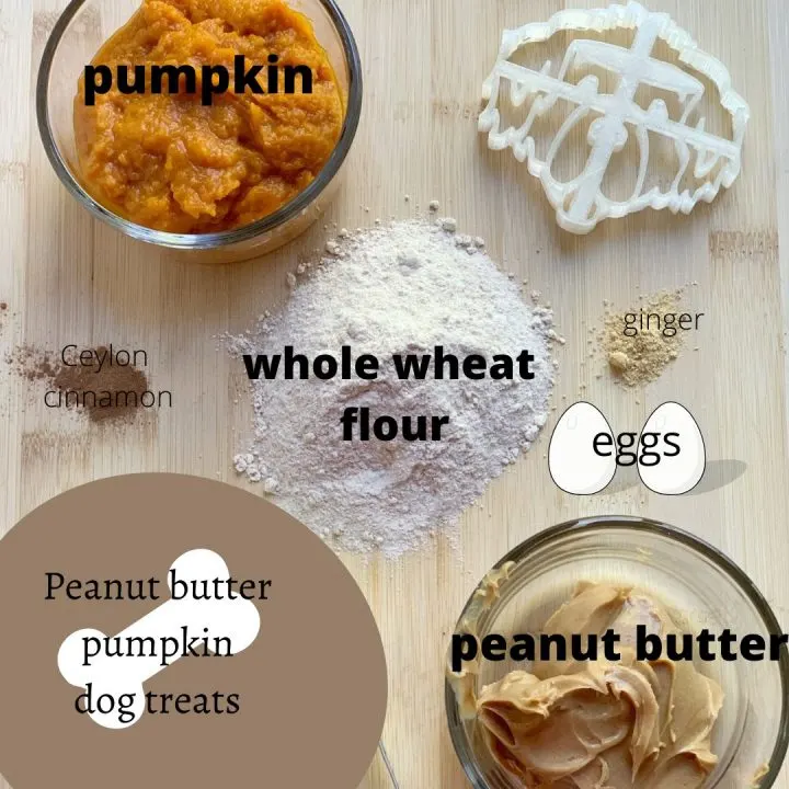 ingredients for peanut butter dog treats