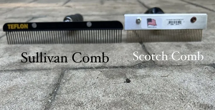 scotch comb and sullivan comb for dogs