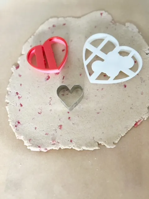 heart-shaped dog cookie cutters for dog treats