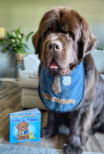 free Newfoundland dog coloring page